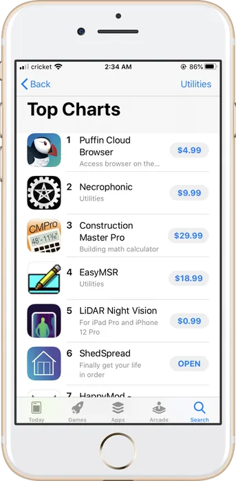 Ranking #6th in iphone utilities!